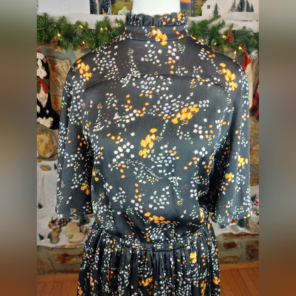 Zadig & Voltaire Roza Spark Flower Autumn Winter 2021 2022 Mini Dress Noir Small - Picture 5 of 15